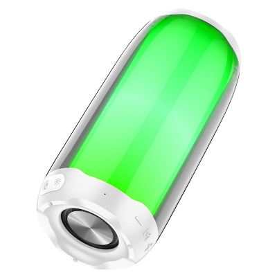 Портативна колонка HOCO HC8 Pulsating colorful luminous wireless speaker White