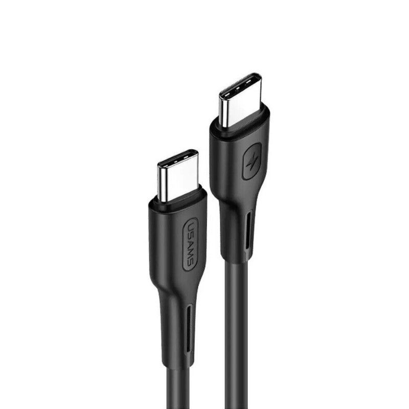 Кабель Usams US-SJ459 U43 Type-C TO Type-C 100W PDFast Charging &amp; Data Cable 1.2m black