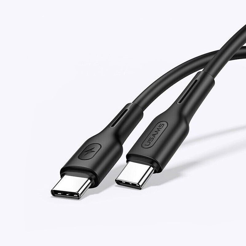 Кабель Usams US-SJ459 U43 Type-C TO Type-C 100W PDFast Charging &amp; Data Cable 1.2m black