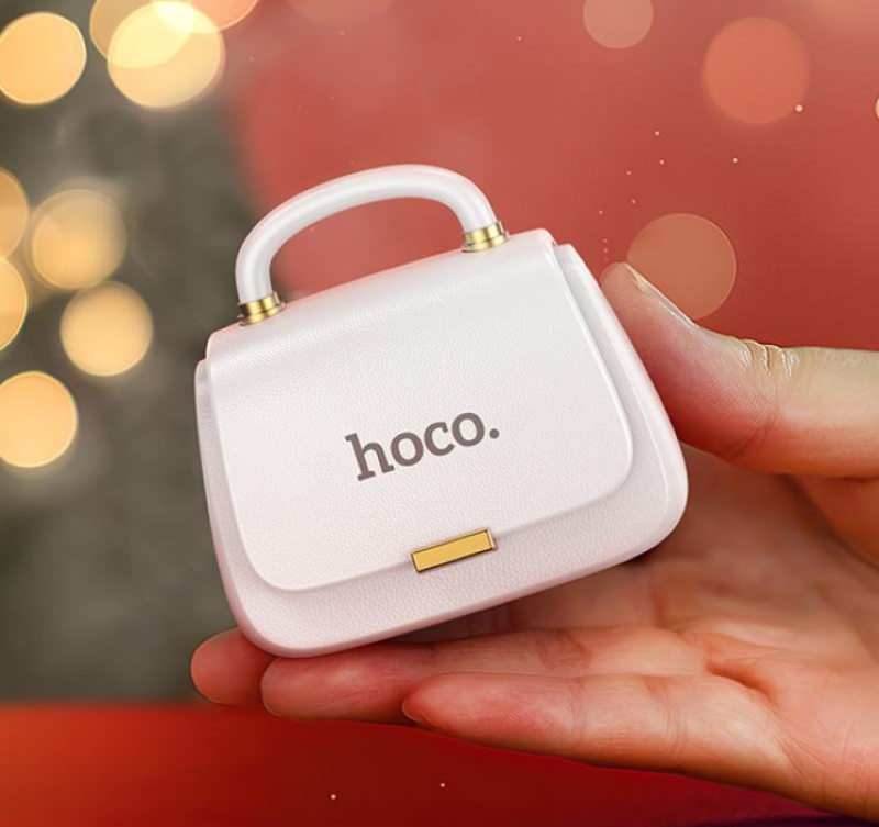 Бездротові навушники HOCO DES35 Dawn handbag BT headset White