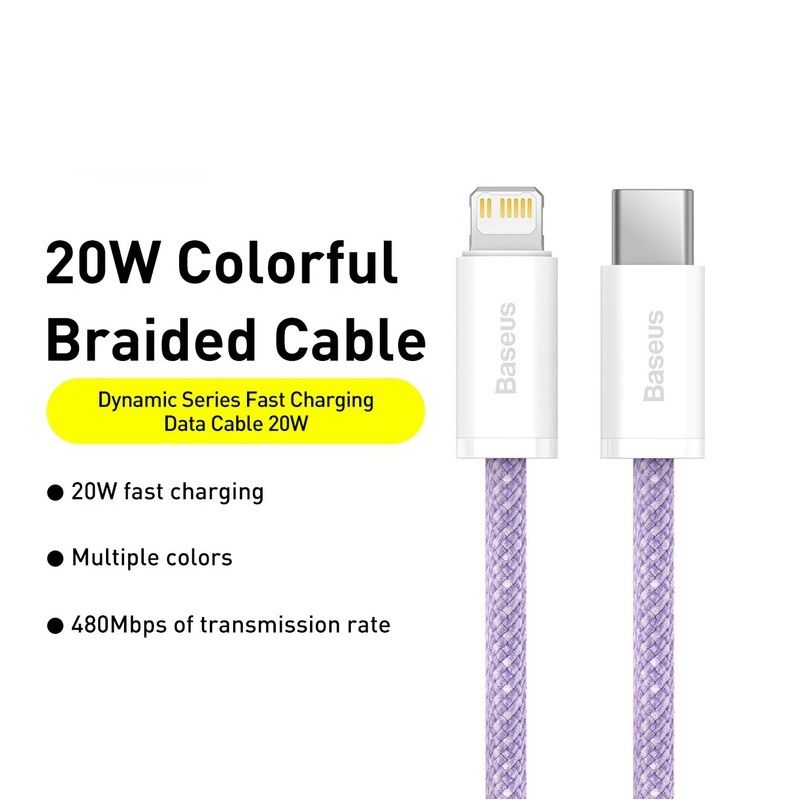 Кабель Baseus Dynamic 2 Series Fast Charging Data Cable Type-C to iP 20W 2m Purple