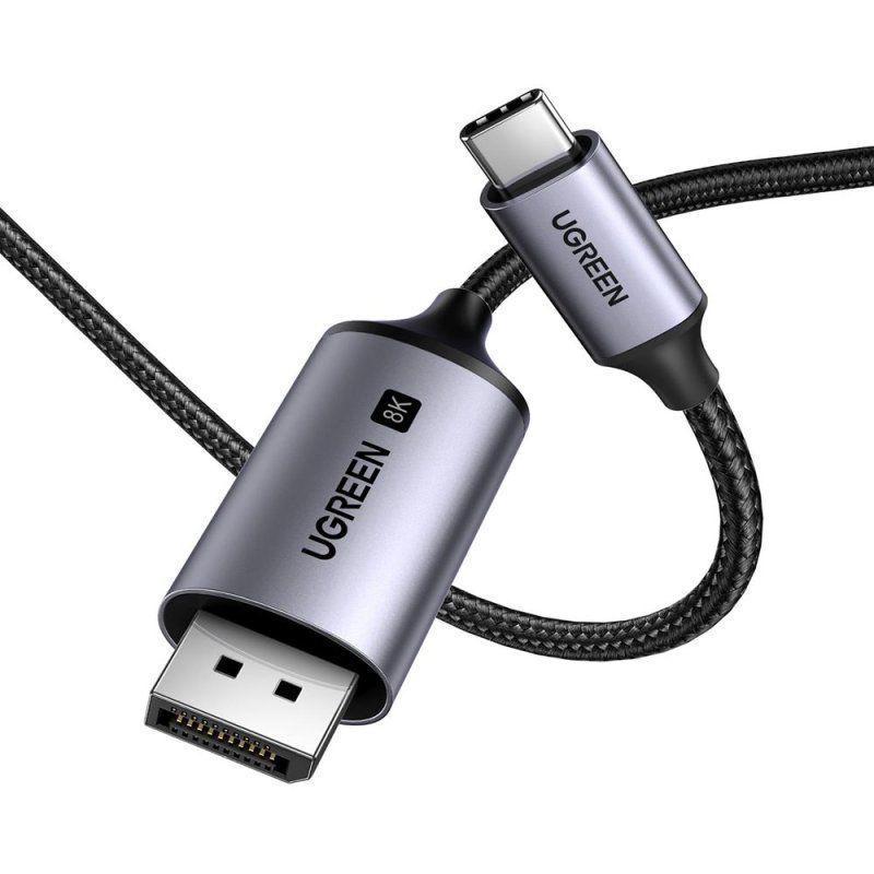 Кабель UGREEN CM556 USB-C to DisplayPort 8K Cable 1m(UGR-25157)