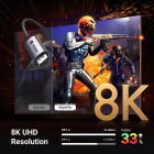 Кабель UGREEN CM556 USB-C to DisplayPort 8K Cable 1m(UGR-25157)