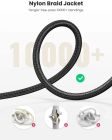Аудіокабель UGREEN AV112 3.5mm Male to 3.5mm Male Cable Gold Plated Metal Case with Braid 1m (Black)(UGR-50361)