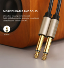 Аудіокабель UGREEN AV128 6.5mm  Male to Male Audio Cable Gray 2m(UGR-10638)