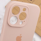 Чохол для смартфона Silicone Full Case AA Camera Protect for Apple iPhone 14 Pro Max 15,Pink Sand