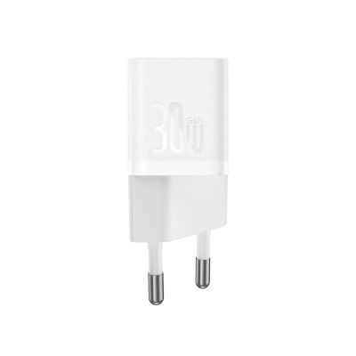 Мережевий зарядний пристрій Baseus GaN5 Fast Charger(mini) 1C 30W EU White