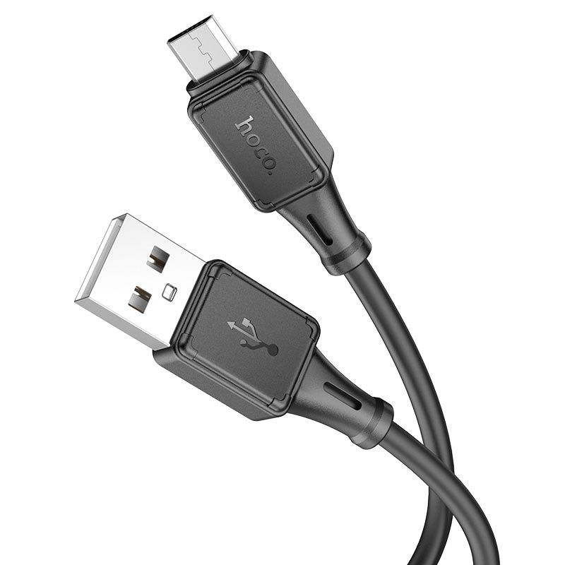 Кабель HOCO X101 Assistant silicone charging data cable Micro Black
