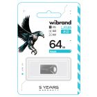 Флеш-накопичувач Wibrand USB 2.0 Hawk 64Gb Silver