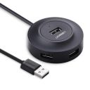 USB-хаб UGREEN USB 2.0 Hub 4 Ports 1m (Black)