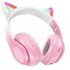 Бездротові накладні навушники HOCO W42 Cat ears BT headphones Cherry Blossom