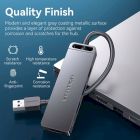 USB-хаб Vention 4-Port USB 3.0 Hub With Power Supply 0.15M Black (CHLBB)