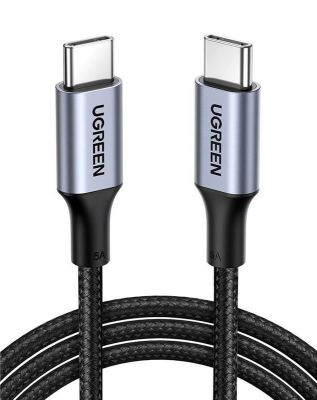 Кабель UGREEN US316 USB-C Cable Aluminum Case with Braided 1m (Black) (UGR-70427)