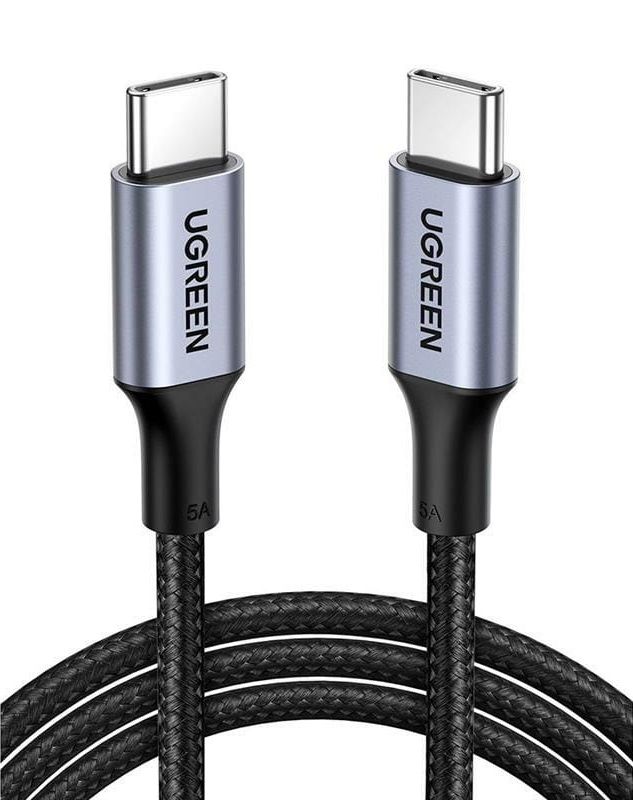 Кабель UGREEN US316 USB-C Cable Aluminum Case with Braided 1m (Black) (UGR-70427)