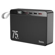 Зовнішній акумулятор HOCO J94 Overlord 22.5W fully compatible power bank(75000mAh) Black
