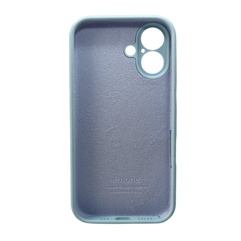 Чохол для смартфона Silicone Full Case AA Camera Protect for Apple iPhone 16 27,Mist Blue