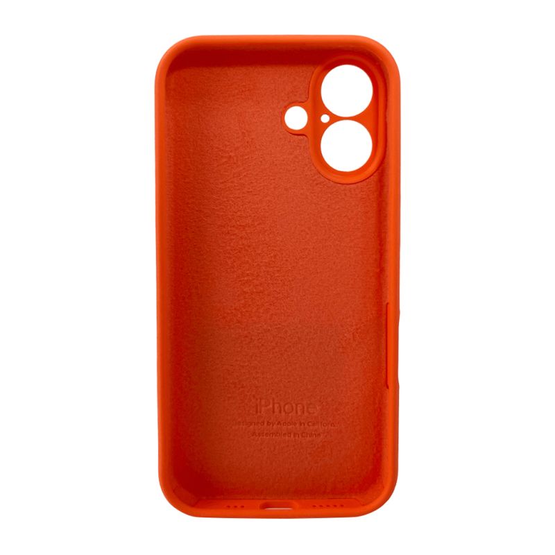 Чохол для смартфона Silicone Full Case AA Camera Protect for Apple iPhone 16 52,Orange