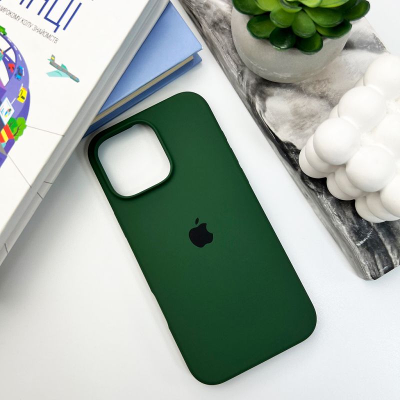 Чохол для смартфона Silicone Full Case AA Open Cam for Apple iPhone 16 Pro 40,Atrovirens