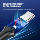 Кабель UGREEN US184 USB 3.0 A Male to Type C Male Cable Nickel Plating 1m (black) (UGR-20882)