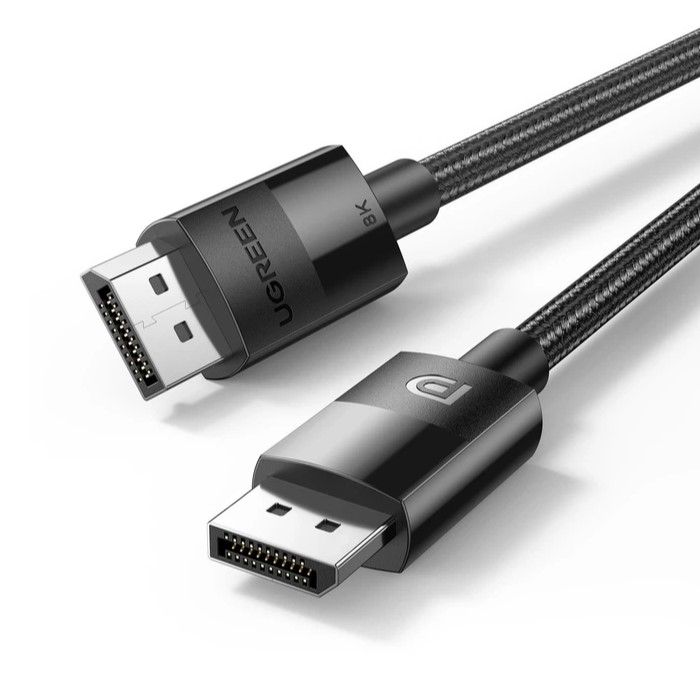 Кабель UGREEN DP114 DP 1.4 Male to Male Plastic Case Braided Cable 3m (UGR-80393)