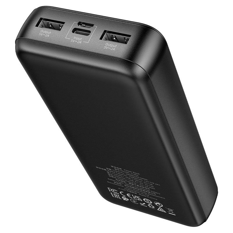 Зовнішній акумулятор HOCO J128A Powerful power bank(20000mAh) Black