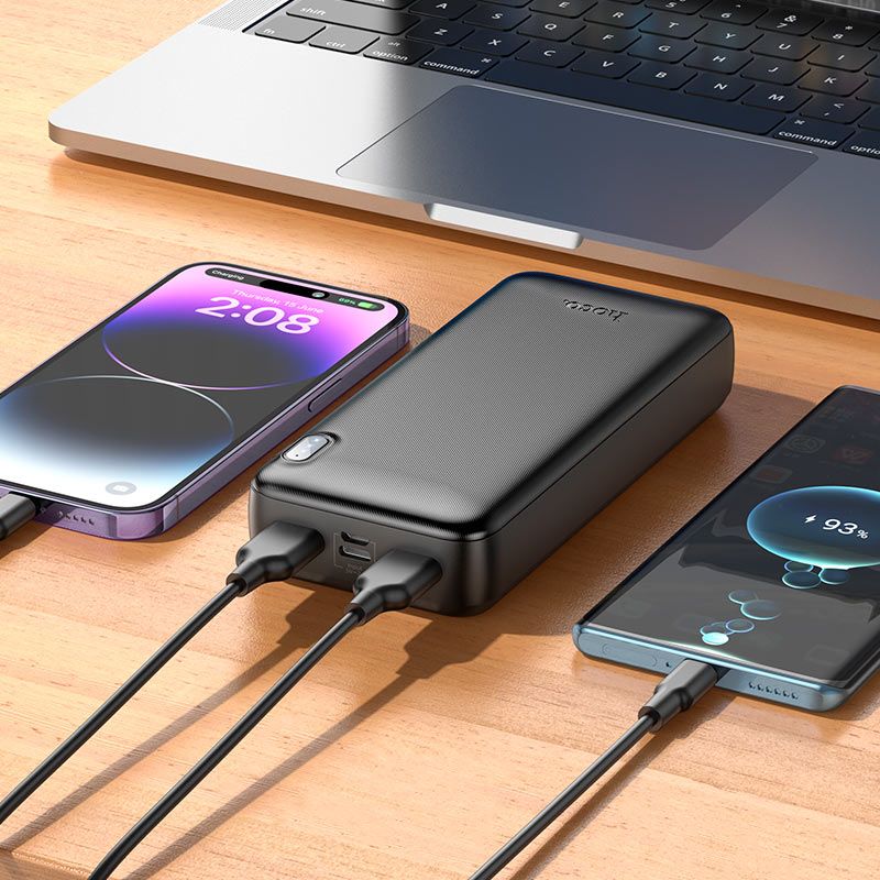 Зовнішній акумулятор HOCO J128A Powerful power bank(20000mAh) Black
