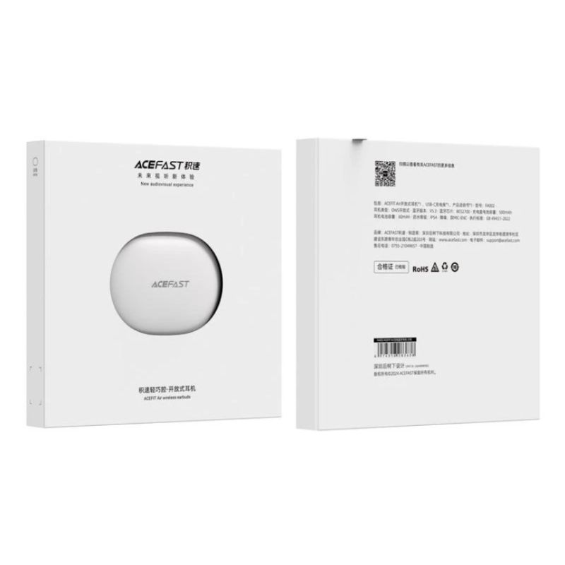 Бездротові навушники ACEFAST FA002 ACEFIT Air wireless earbuds White