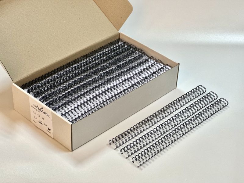 Пружини металеві wireMARK 12.7 мм, чорні (100 шт.) *