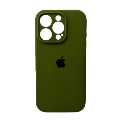 Чохол для смартфона Silicone Full Case AA Camera Protect for Apple iPhone 16 Pro 29,Army Green