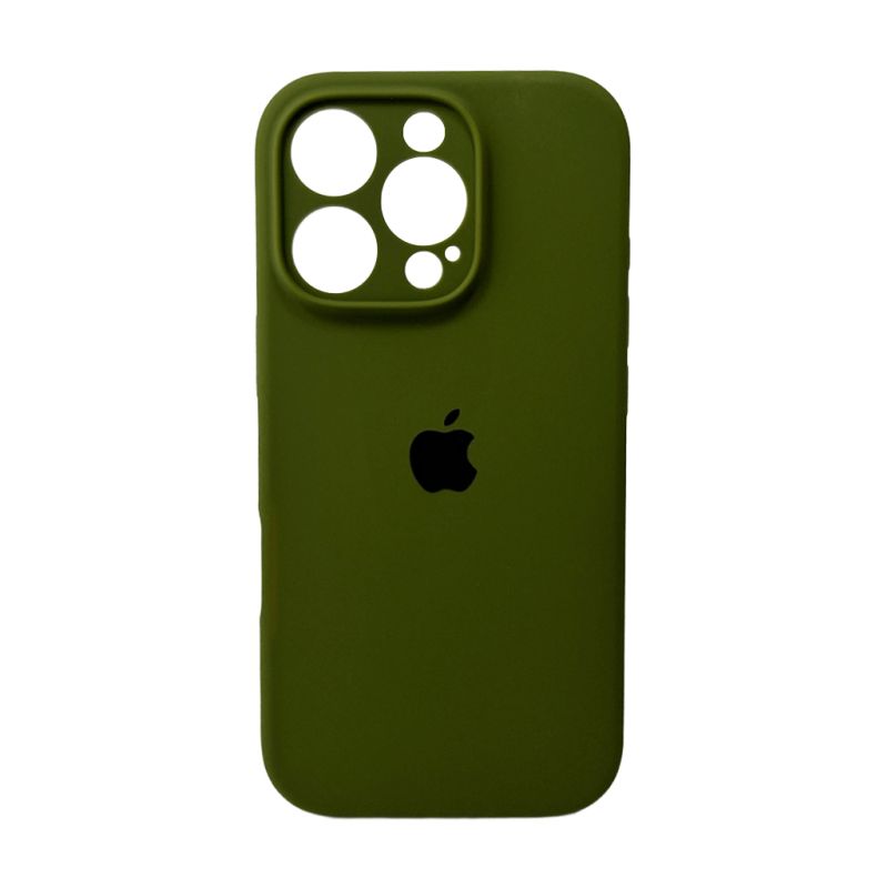 Чохол для смартфона Silicone Full Case AA Camera Protect for Apple iPhone 16 Pro 29,Army Green