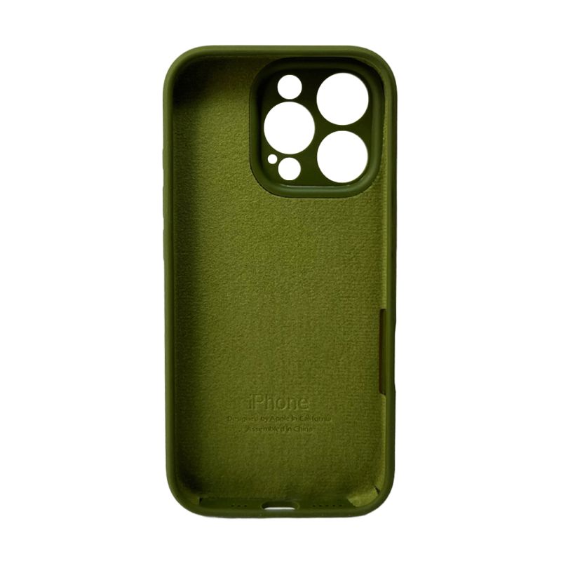 Чохол для смартфона Silicone Full Case AA Camera Protect for Apple iPhone 16 Pro 29,Army Green