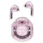 Бездротові навушники ACEFAST T8 Crystal color (2) bluetooth earbuds Lotus Pink