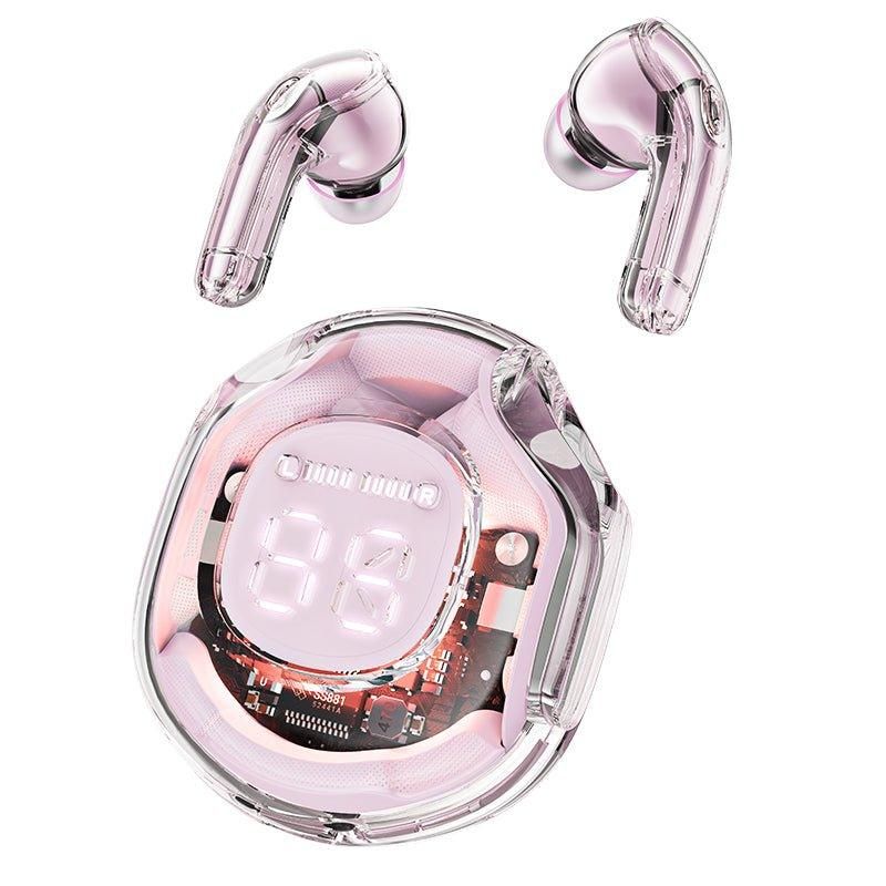 Бездротові навушники ACEFAST T8 Crystal color (2) bluetooth earbuds Lotus Pink