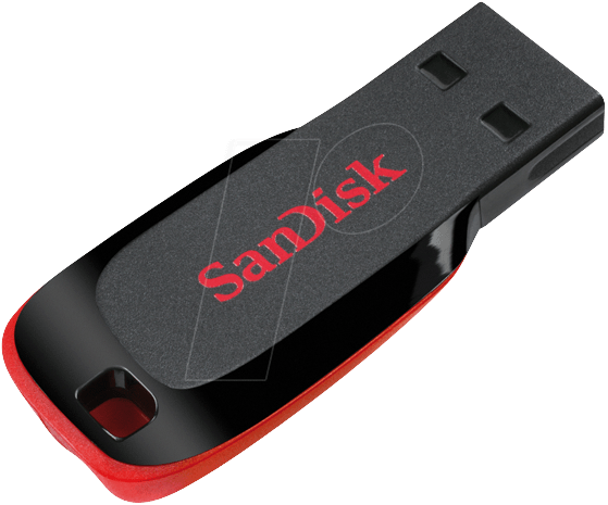 Флеш-накопичувач SanDisk USB 2.0 Cruzer Blade 32Gb Black/Red