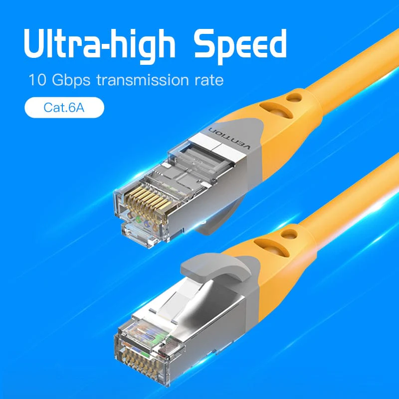Мережевий кабель Vention Cat.6A SFTP Patch Cable 1.5M Yellow