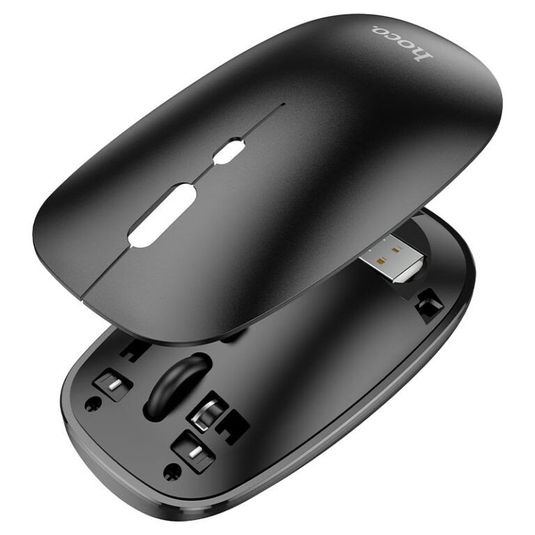 Маніпулятор миша HOCO GM15 Art dual-mode business wireless mouse Black
