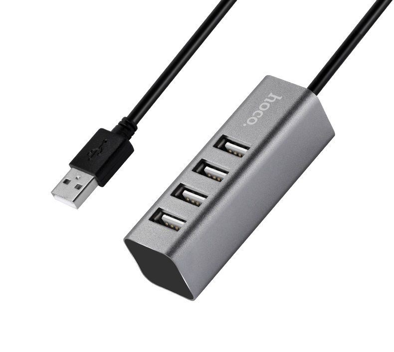 USB-хаб HOCO HB1 4USB Line machine Tarnish