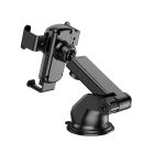 Автотримач для телефона HOCO CA104 vertical and horizontal telescopic gravity vehicle holder Black Metal Gray