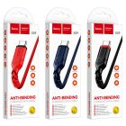 Кабель HOCO X59 USB to Type-C 3A, 1m, nylon, TPE connectors, Red