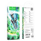 Кабель HOCO X76 3-in-1 Super charging cable (iP+Type-C+Micro) Black