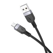 Кабель HOCO X109 Energy silicone charging data cable Micro (L=1M) Black