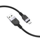 Кабель HOCO X109 Energy silicone charging data cable Micro (L=1M) Black