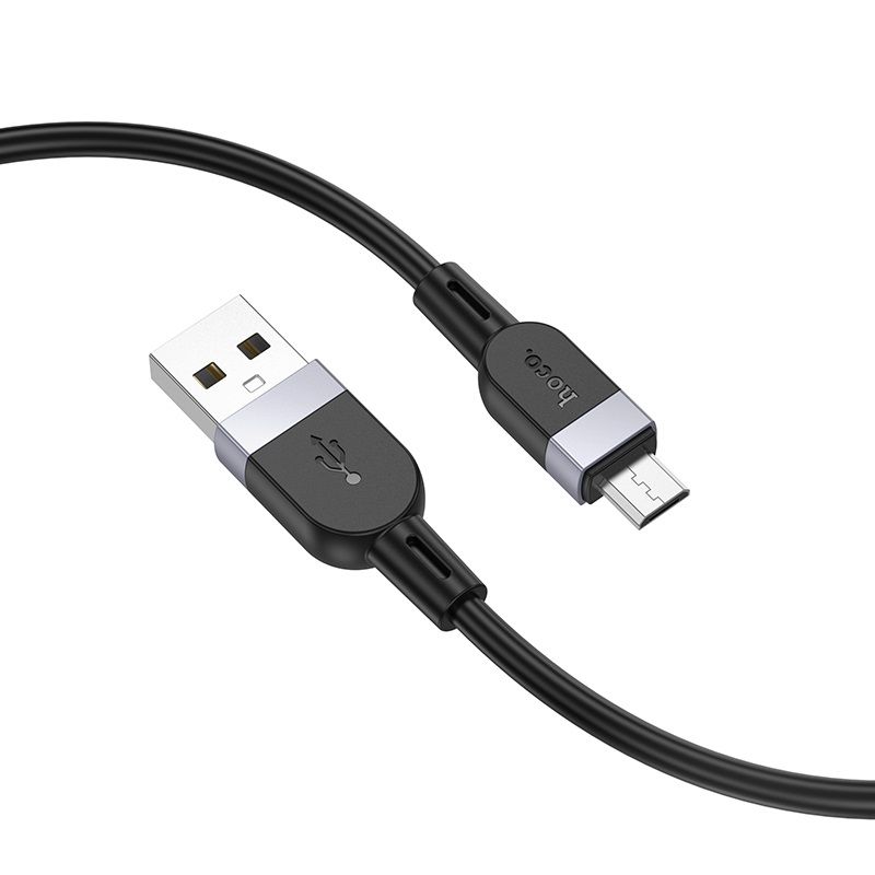 Кабель HOCO X109 Energy silicone charging data cable Micro (L=1M) Black