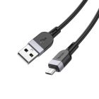 Кабель HOCO X109 Energy silicone charging data cable Micro (L=1M) Black