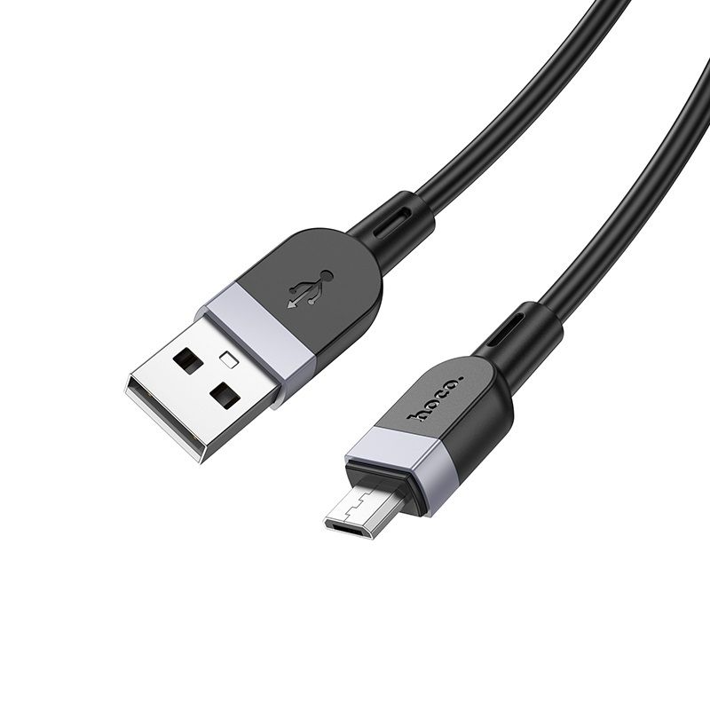 Кабель HOCO X109 Energy silicone charging data cable Micro (L=1M) Black