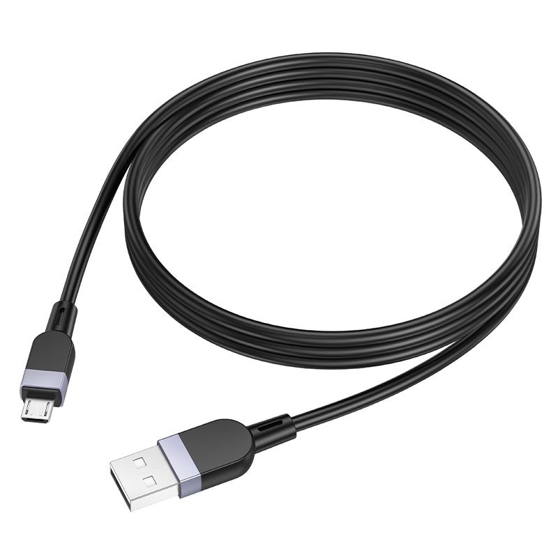 Кабель HOCO X109 Energy silicone charging data cable Micro (L=1M) Black