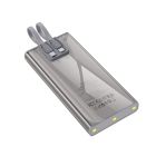 Зовнішній акумулятор HOCO J104 Discovery edition 22.5W fully compatible power bank with cable(10000mAh) Gray