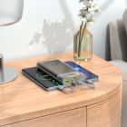 Зовнішній акумулятор HOCO J104 Discovery edition 22.5W fully compatible power bank with cable(10000mAh) Gray