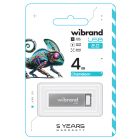Флеш-накопичувач Wibrand USB 2.0 Chameleon 4Gb Silver