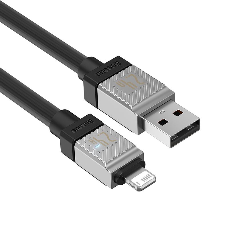 Кабель Baseus CoolPlay Series Fast Charging Cable USB to iP 2.4A 1m Black